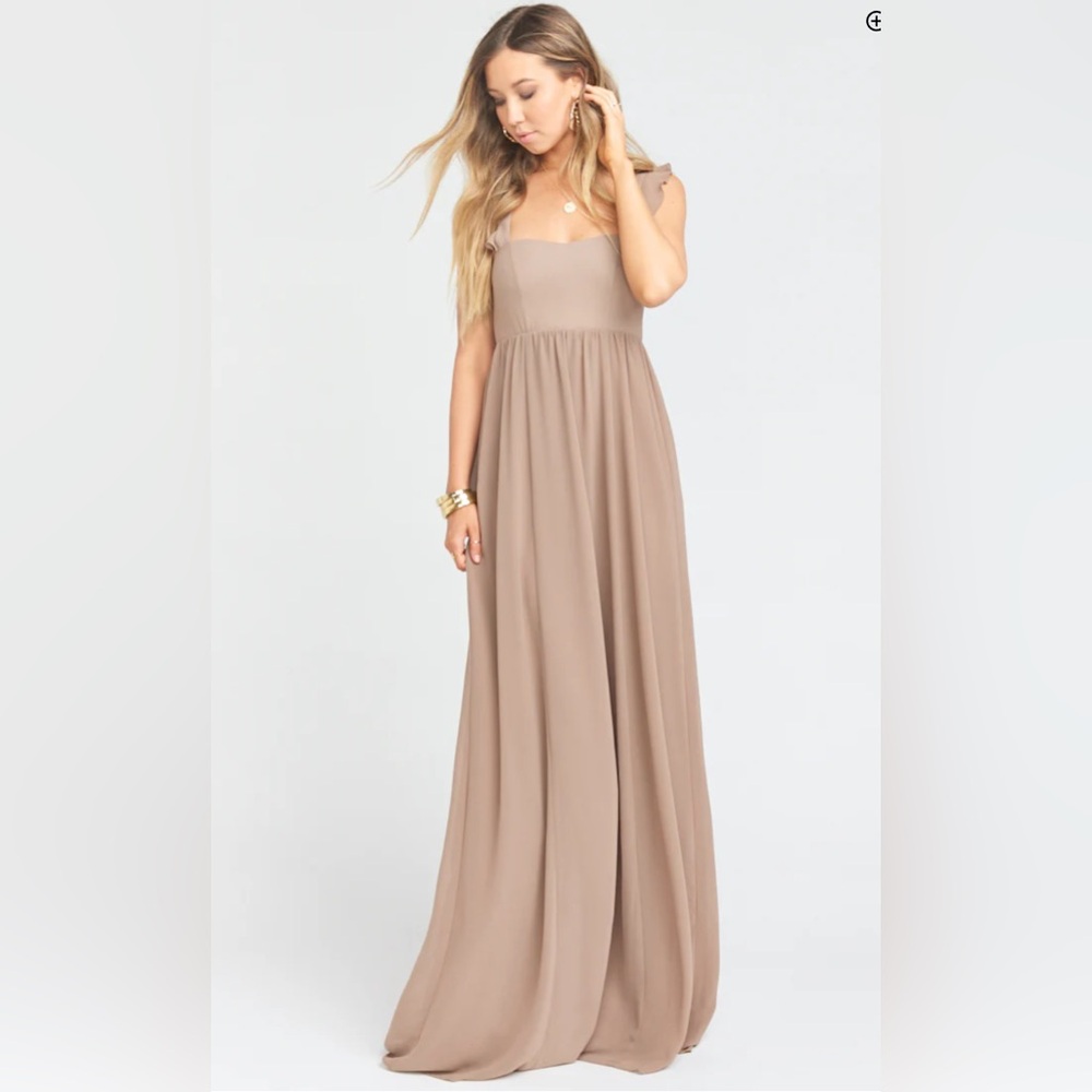 Show Me Your Mumu June Dress in Dune Chiffon Size Small